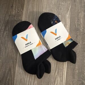 Viasox Unisex Ankle Compression Socks S/M Athletic ABSTRACT (NEW IN PACKAGE)